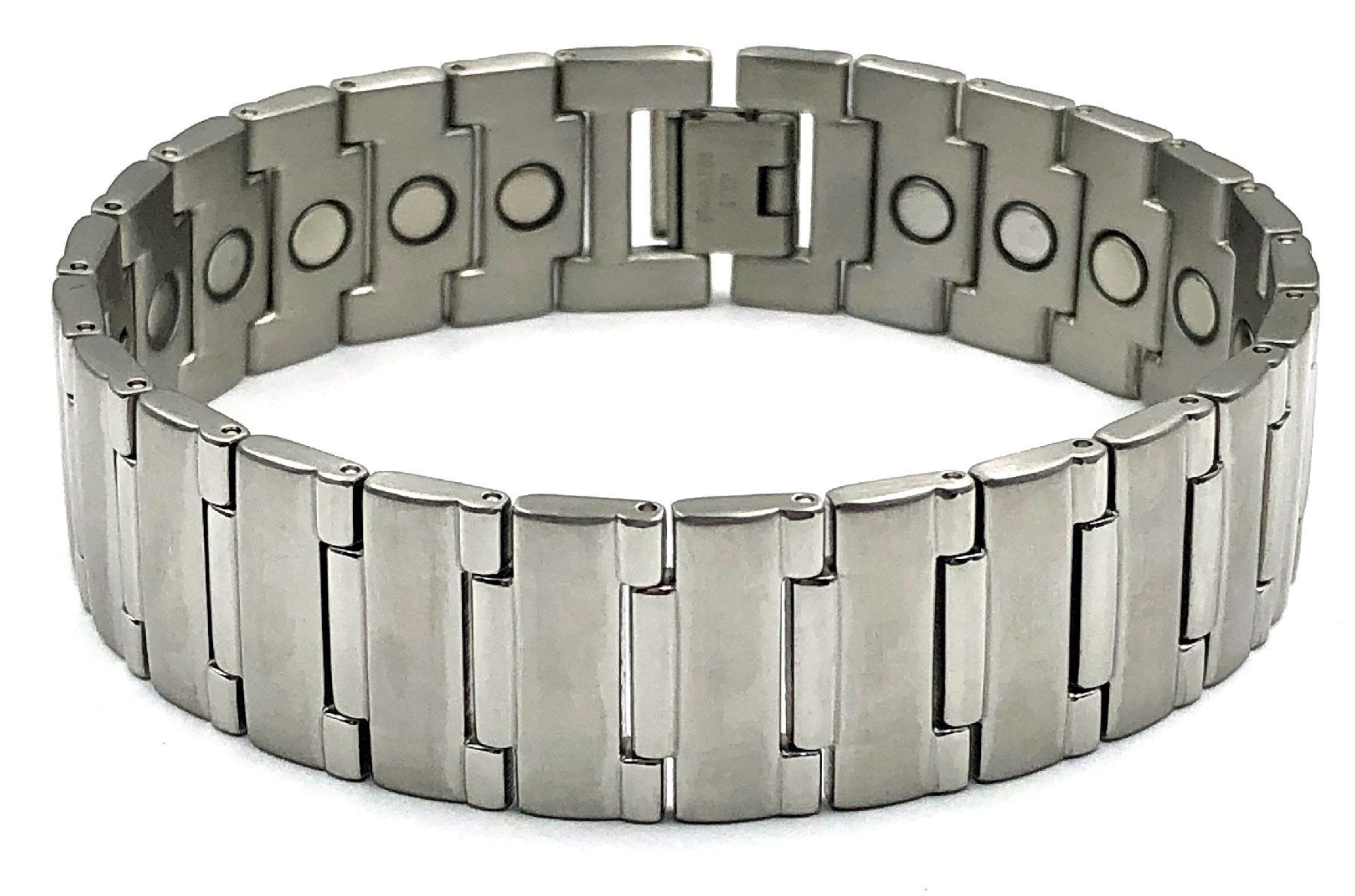 LIMITED SALE  3/4" Wide Stainless Steel Magnetic Bracelet #SSB115