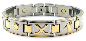 LIMITED SALE Stainless Steel Magnetic Golfer Bracelet #SSB139