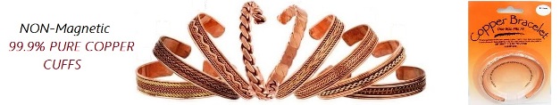 Pure Solid Copper Cuffs
