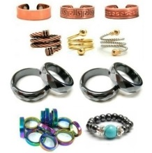 Magnetic Hematite and Copper Rings