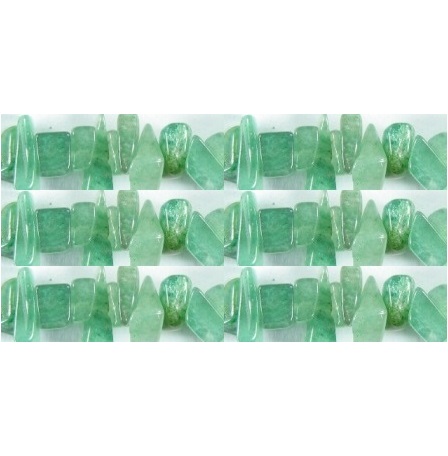 Green Aventurine Chip Stone Beads Necklace 34"-36" Inch #36-AV