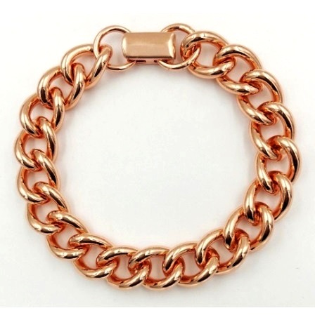 1 PC. 99.95% Pure Heavy Link Copper Bracelet For Men And Women #CLB-100