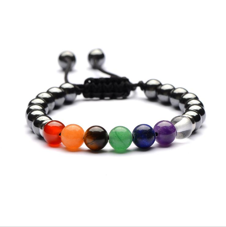 Multi Stone Magnetic Hematite Bracelet #HBR-40MU