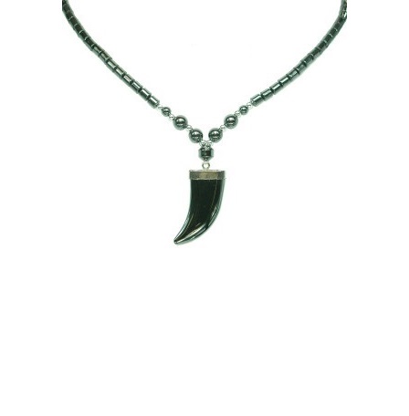 All Black Hematite Claw Hematite Necklace #HN-0014