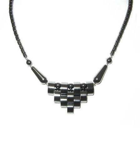 Pyramid Hematite Necklace (NON-Magnetic) #HN-0045