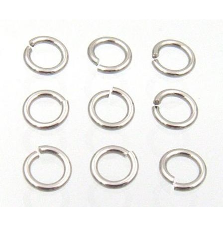 500 PC. Smooth Saw Cut  Stainless Steel Jump Rings, Your Choice of Size And Wire Gauge