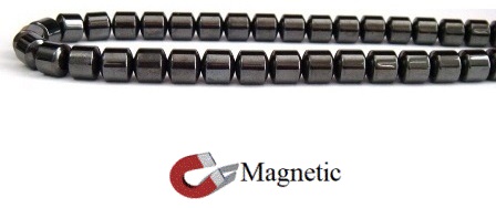 8x8mm Drum Magnetic Beads AAA Grade Hematite #MB-D8