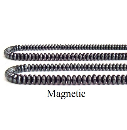 All Roundels 16" Strand AAA Grade Magnetic Round Hematite Beads (Choose Size)