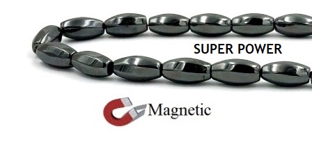 6x12mm Twisted 16" 5 Faces Faceted Twisted Magnetic Beads AAA Grade Hematite #MB-TW6x12F