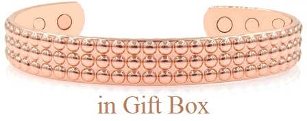 Dots Solid Copper Cuff Magnetic Therapy Bangle Bracelet #MBG018