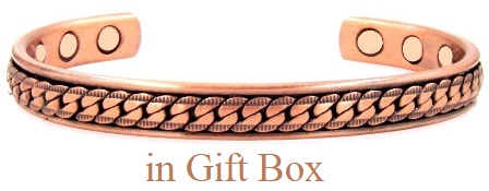 Together Solid Copper Cuff Magnetic Therapy Bangle Bracelet #MBG025