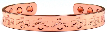Thunderbirds Solid Copper Cuff Magnetic Therapy Bangle Bracelet #MBG036