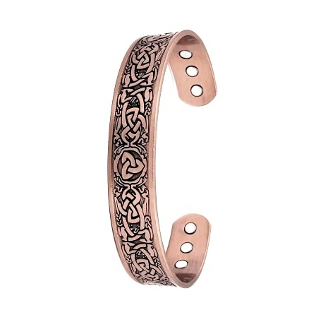 Triquetra Celtic Magnetic Therapy Copper Bangle #MBG339