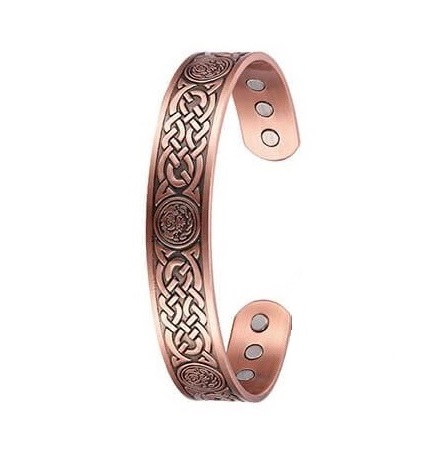 Buttons Magnetic Therapy Copper Bangle #MBG341