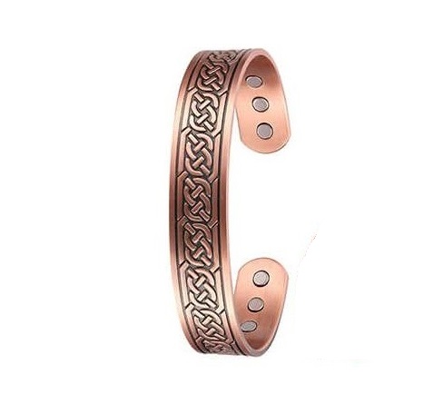 Chain Knots Magnetic Therapy Copper Bangle #MBG349
