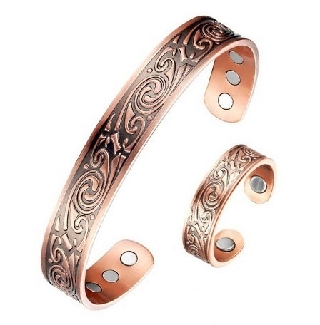 Artisan Magnetic Therapy Copper Bangle/Ring Set #MBGR161