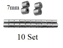 10 Sets 7x7mm Gunmetal Color 6000 Gauss Powerful Magnetic Clasps #MC7-10