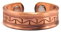 Solid Copper Magnetic Therapy Ring #MCR127