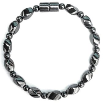 1 PC. (Magnetic) Magnetic Therapy Bracelet Twist Magnetic Hematite Bracelet #MHB101