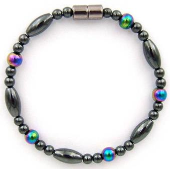 1 PC. (Magnetic) Rainbow Magnetic Therapy Bracelet Hematite Bracelet #MHB107