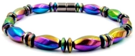 1 PC. (Magnetic) Twisted Iridescent Magnetic Therapy Bracelet #MHB113