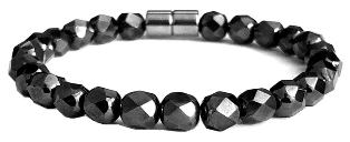 1 PC. (Magnetic) All 6mm Faceted Magnetic Beads  Magnetic Therapy Bracelet Hematite Bracelet For Men And Women #MHB-222F