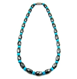 1 PC. Turquoise Magnetic Therapy Magnetic Necklace #MN-0017