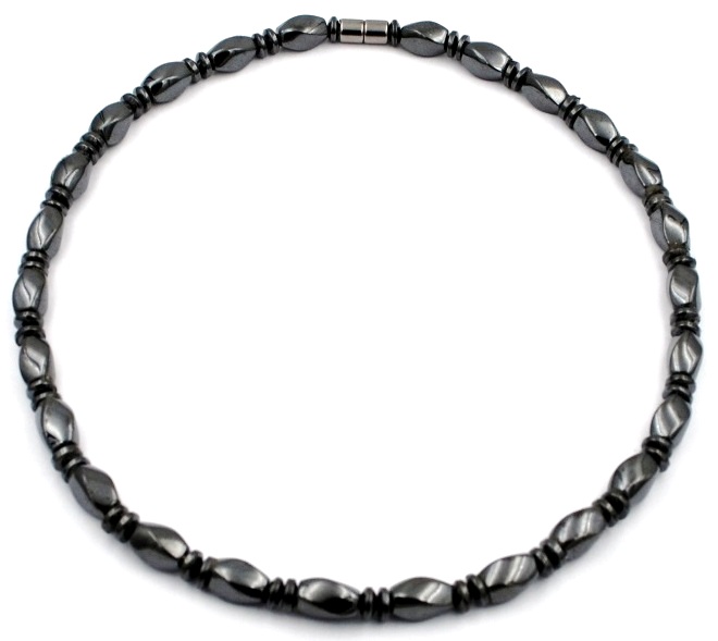 Heavy Twisted Beads Magnetic Therapy Magnetic Necklace #MN-0113