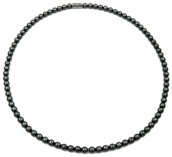 All 6mm Beads Magnetic Therapy Magnetic Necklace #MN-0124