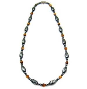 Tiger Eye  Magnetic Therapy Magnetic Necklace #MN-0127