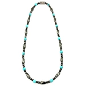 6mm Turquoise Magnetic Therapy Magnetic Necklace #MN-0134