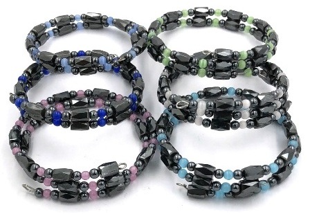 Magnetic Memory Wire Bracelet or Anklets One Size Fits All  #MMWB-12