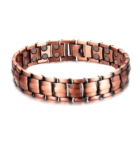 99.9% Pure Copper Links Magnetic Therapy Bracelet For Men  #RCB004