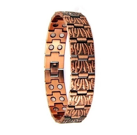 99.9% Pure Copper Dozer Links Magnetic Therapy Bracelet For Men  #RCB005