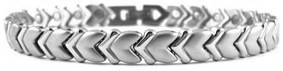 All Stainless Steel Happy Hearts Magnetic Bracelet For Women #SSB086