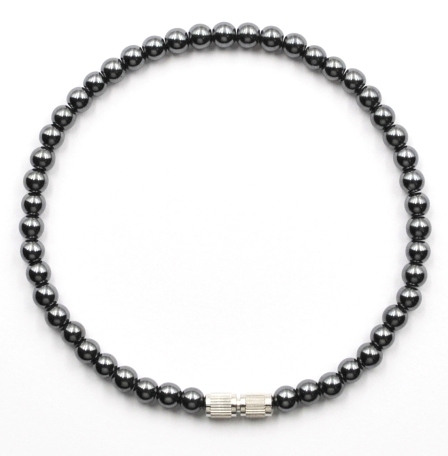 4mm Beads Hematite Bracelet (NON-Magnetic) #HBR-004