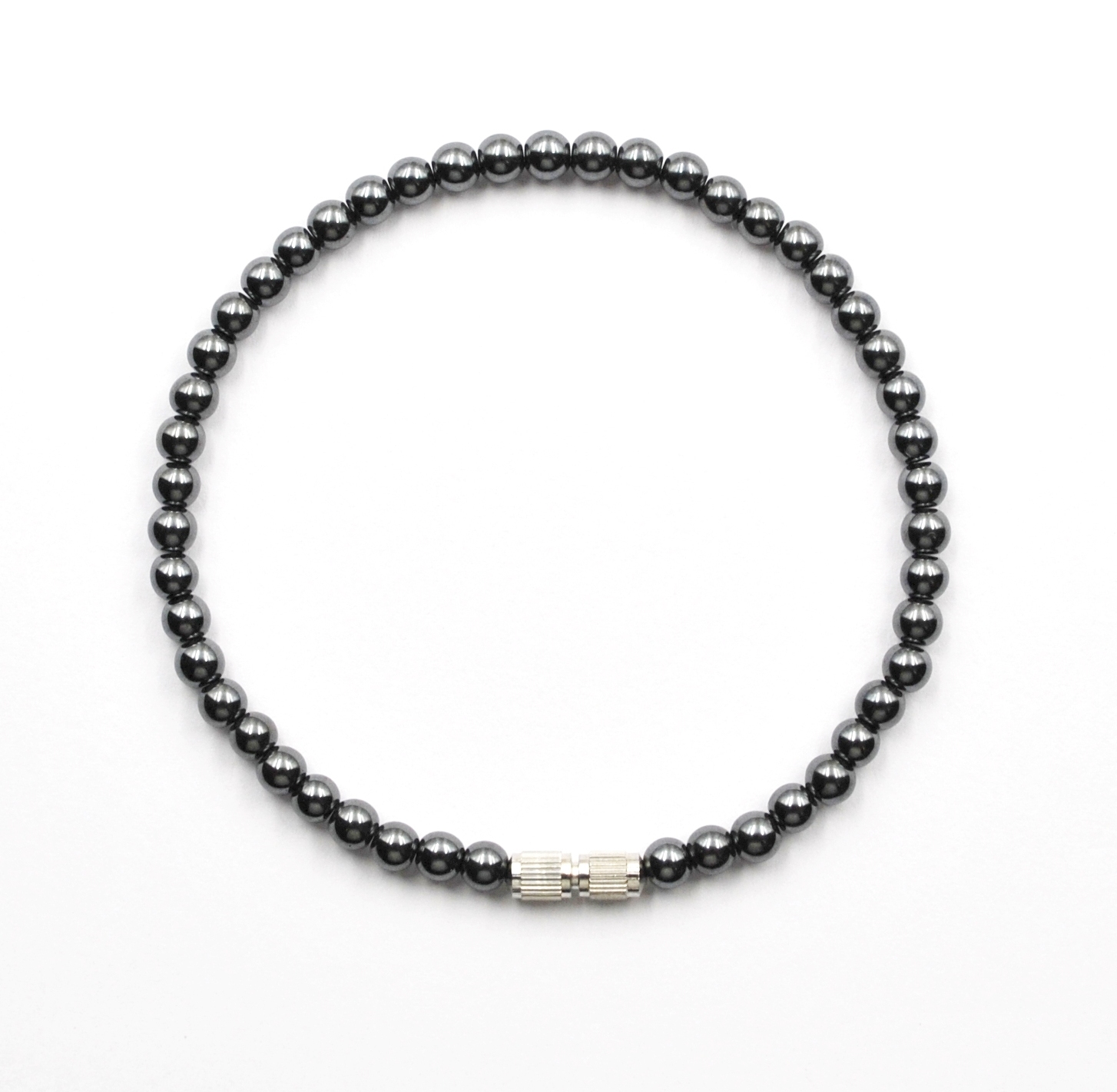 4mm Beads Hematite Bracelet (NON-Magnetic) #HBR-004