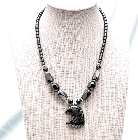 Eagle Head Hematite Necklace (NON-Magnetic) #HNN0185