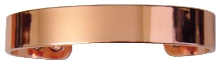 1/2" Plain Solid Copper Cuff Magnetic Therapy Bangle Bracelet