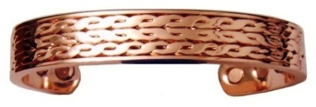 Heavy Solid Copper Cuff Magnetic Therapy Bangle Bracelet
