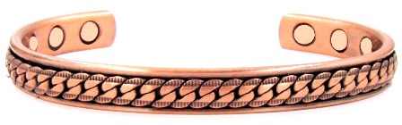 Together Solid Copper Cuff Magnetic Therapy Bangle Bracelet