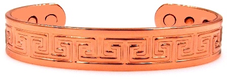 Wide Celtic Solid Copper Cuff Magnetic Therapy Bangle Bracelet