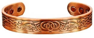 Medium Phoenix Solid Copper Cuff Magnetic Therapy Bangle Bracelet