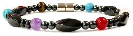 Multi Stone Magnetic Therapy Bracelet Hematite Bracelet