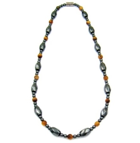 Tiger Eye  Magnetic Therapy Magnetic Necklace
