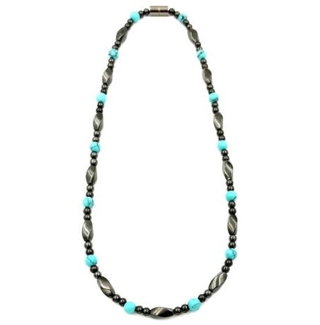 6mm Turquoise Magnetic Therapy Magnetic Necklace