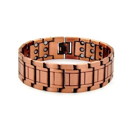 Extra Wide 99.9% Pure Copper Links Magnetic Therapy Bracelet For Men  #RCB006