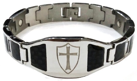 Cross Stainless Magnetic Therapy Bracelet #SSB006