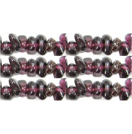 Garnet Chip Stone Beads Necklace 34"-36" Inch #36-GA