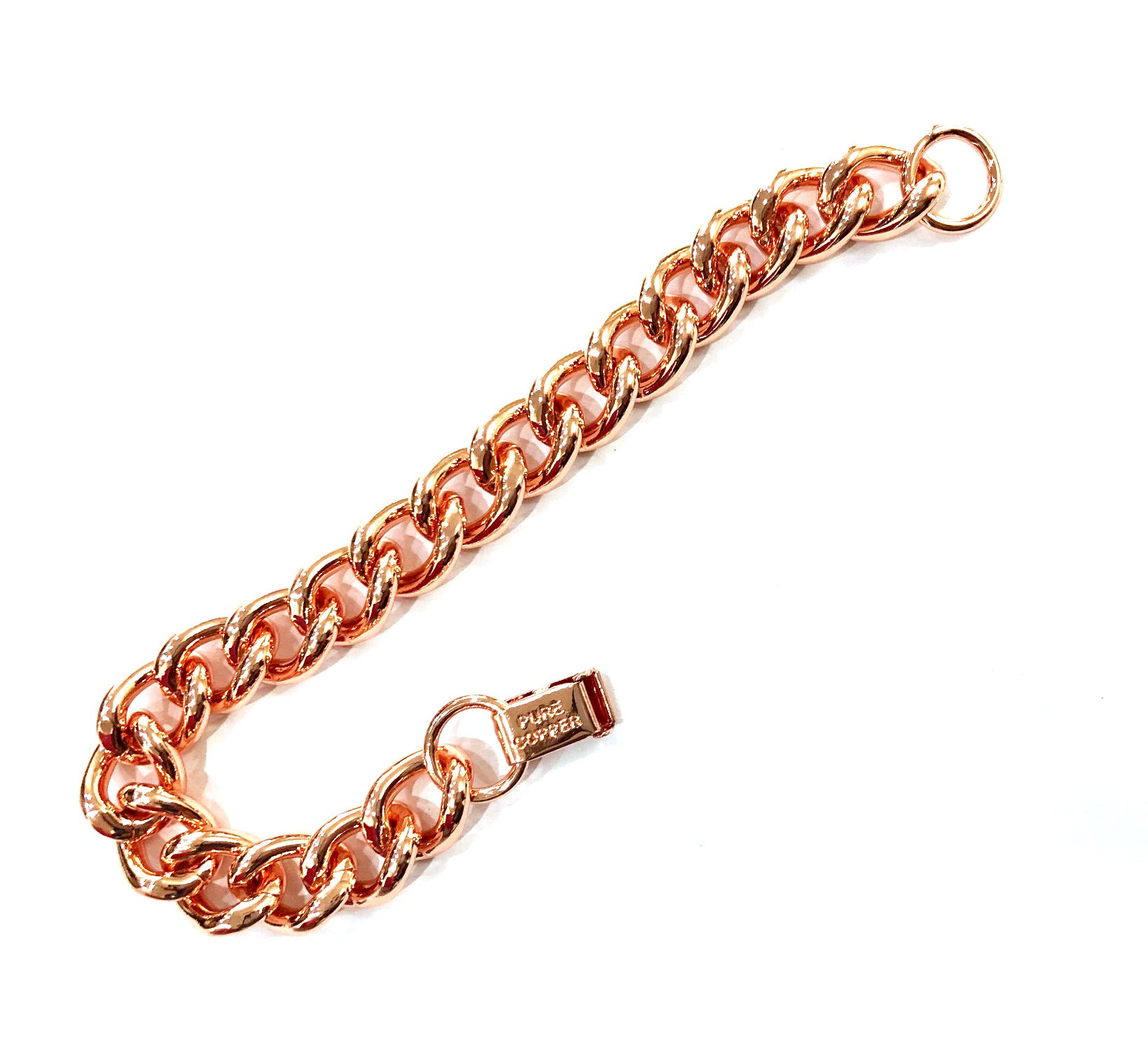 1 PC. 99.95% Pure Heavy Link Copper Bracelet For Men And Women #CLB-100